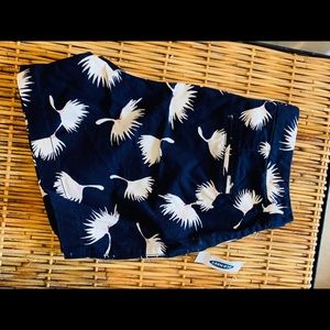 OLD NAVY NAVY PRINT SHORTS ~ SIZE 0 NWT